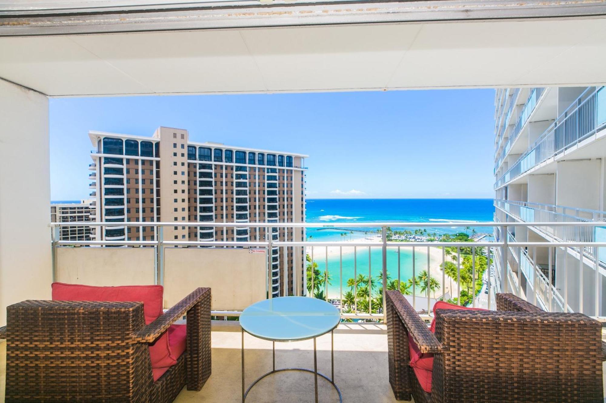 Ilikai Tower One Bedroom Lagoon View Waikiki Condos With Lanai & Free Wifi Honolulu Quarto foto